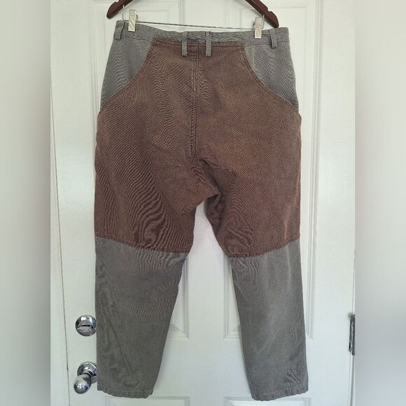 Chinism Gray Brown Linen Cotton Pant Size XXL - Picture 2 of 11